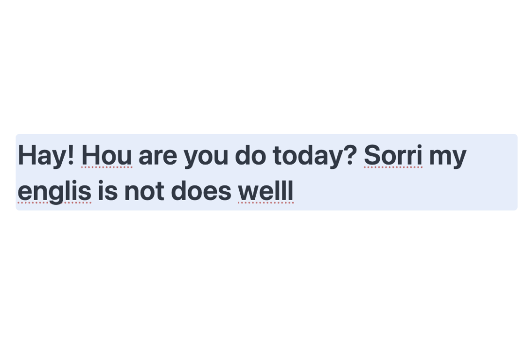 Selecting text in a Mac app to rewrite with GrammaticAI